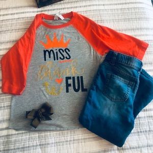 Girls Thanksgiving/ Fall Outfit